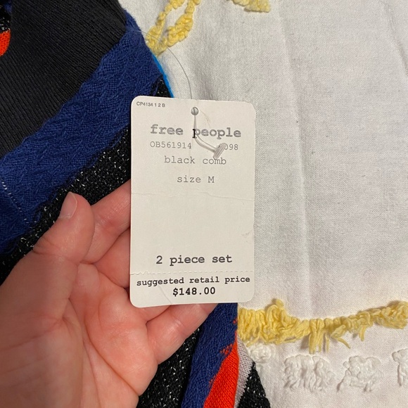 Free People Chevron Print Knit Material Skirt (NWT) - Picture 4 of 7